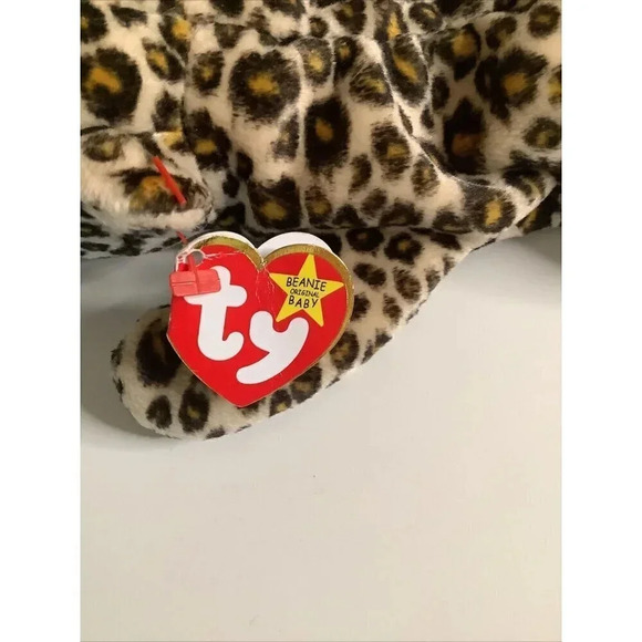 Ty Beanie Babies Freckles the Spotted Leopard Plush Toy -RARE - Picture 8 of 15